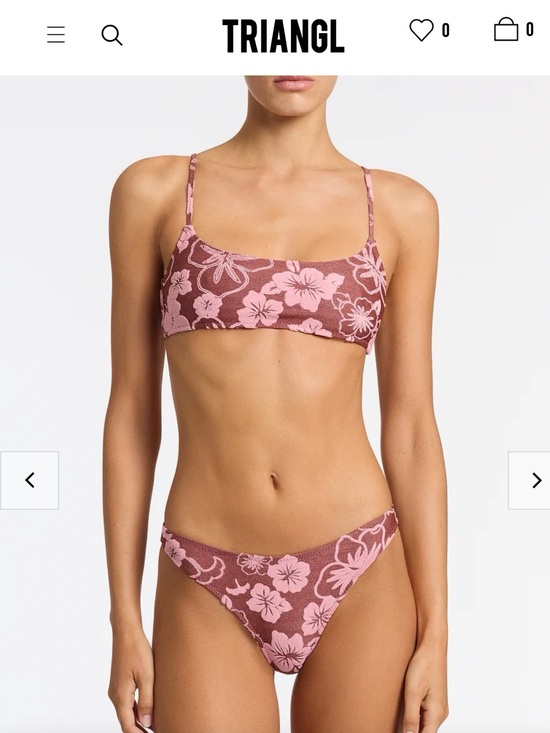 triangl swimwear Other - triangl swimwear Pink Floral Bikini Top and bottom